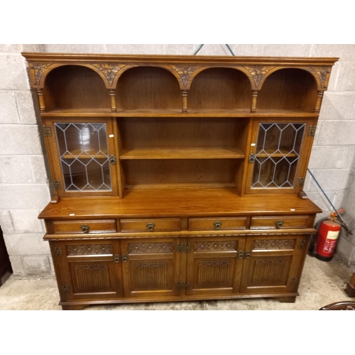 360 - OAK DISPLAY CABINET TO MATCH PREVIOUS LOT