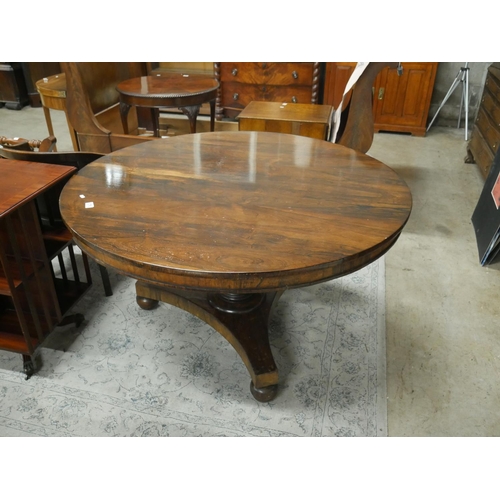 376 - ROSEWOOD BREAKFAST TABLE