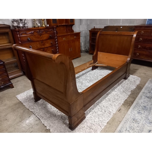 378 - VICTORIAN SLEIGH BED