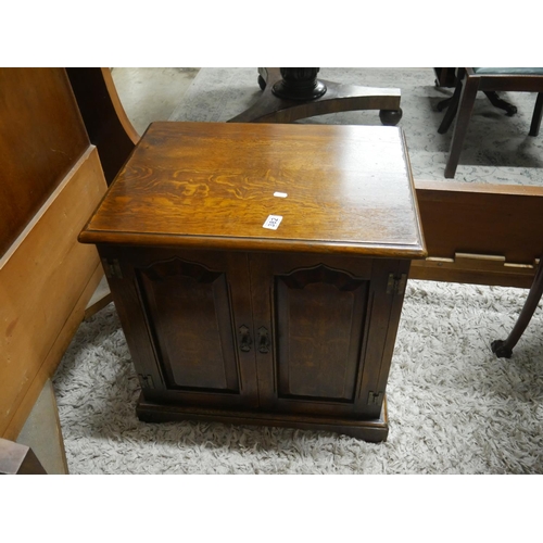 382 - OAK 2 DOOR CABINET