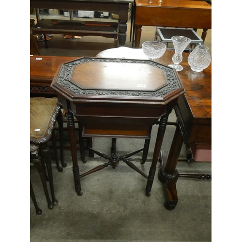 420 - VICTORIAN WORK TABLE