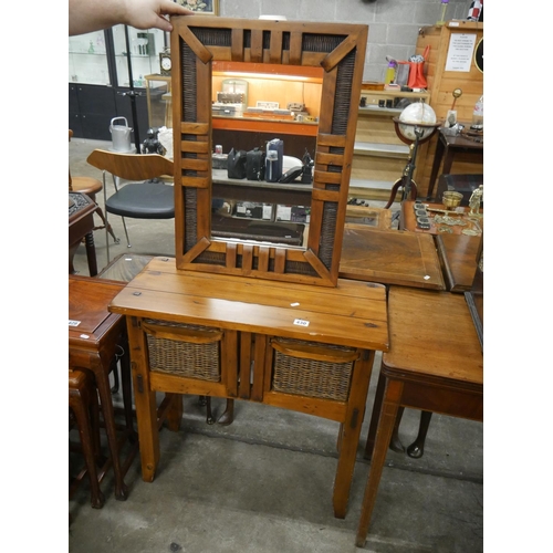 430 - SIDE TABLE & MATCHING MIRROR