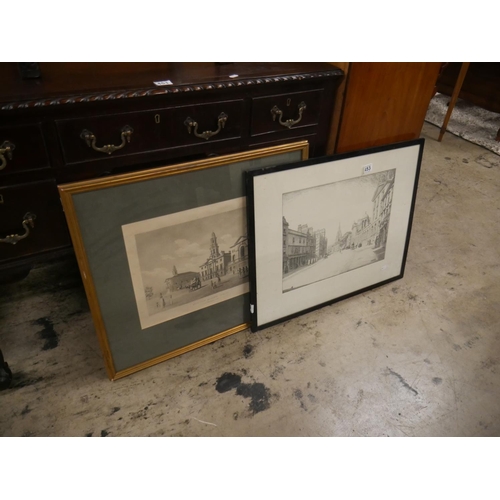 453 - 2 FRAMED ENGRAVINGS