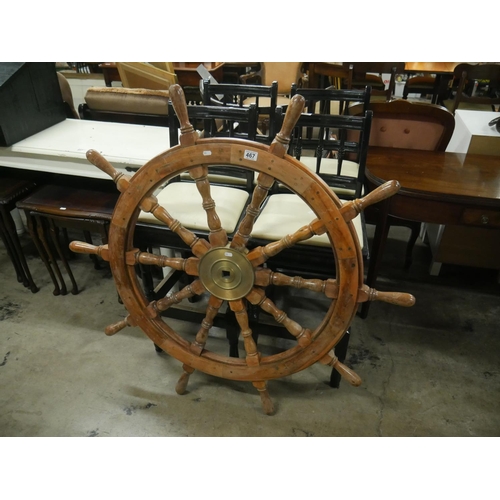 467 - LARGE SHIPS WHEEL