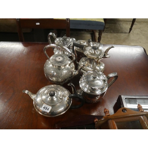 494 - LOT OF SILVER PLATE