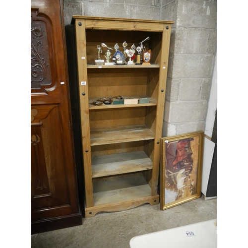 551 - PINE BOOKCASE