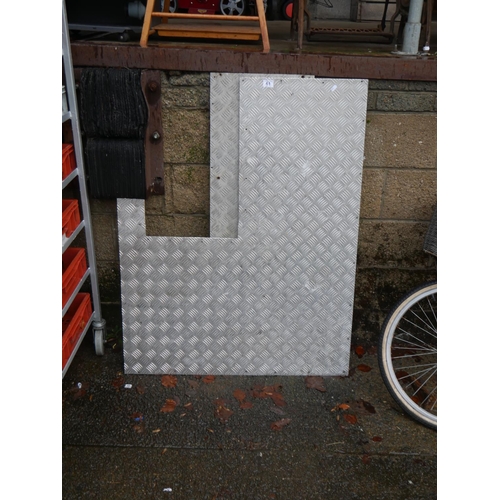 61 - 2 PIECES OF CHECKER PLATE