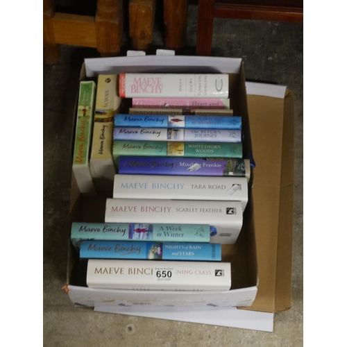 650 - BOX OF BOOKS