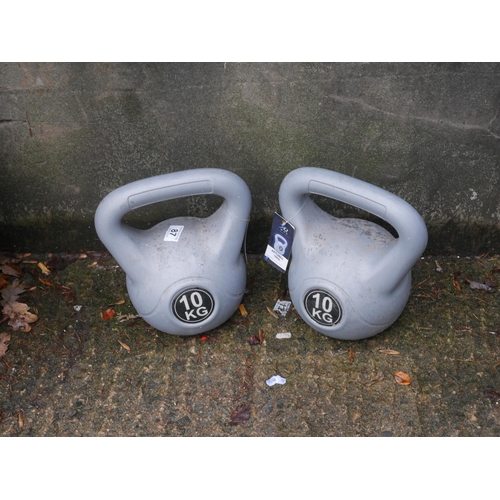87 - 2 KETTLE WEIGHTS