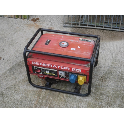 15 - PETROL GENERATOR - SAS