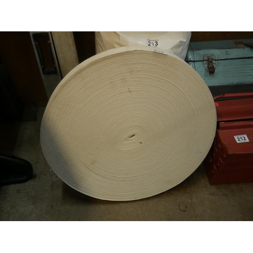 216 - ROLL OF UPHOLSTERY WEBBING