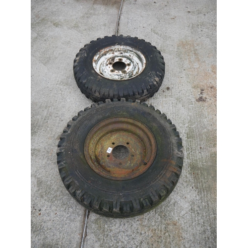 23 - 2 TRACTOR WHEELS