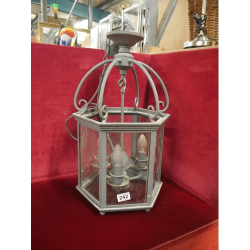 242 - LANTERN STYLE CEILING LIGHT