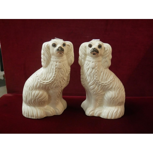 305 - PAIR OF VICTORIAN STAFFORDSHIRE DOGS