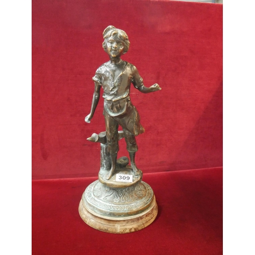 309 - BRONZE FIGURINE