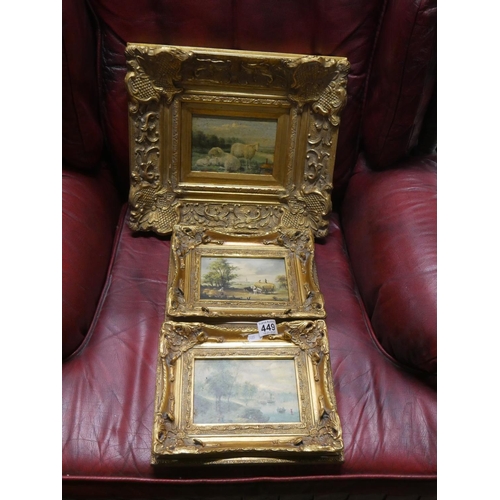 449 - HEAVY GILT FRAMED PRINTS