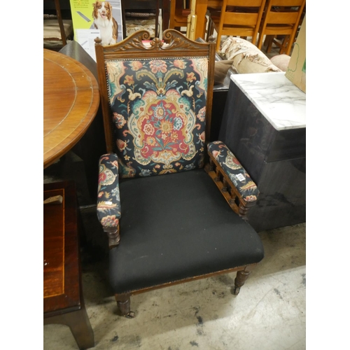 518 - EDWARDIAN ARMCHAIR