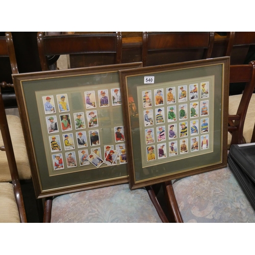 540 - FRAMED CIGARETTE CARDS