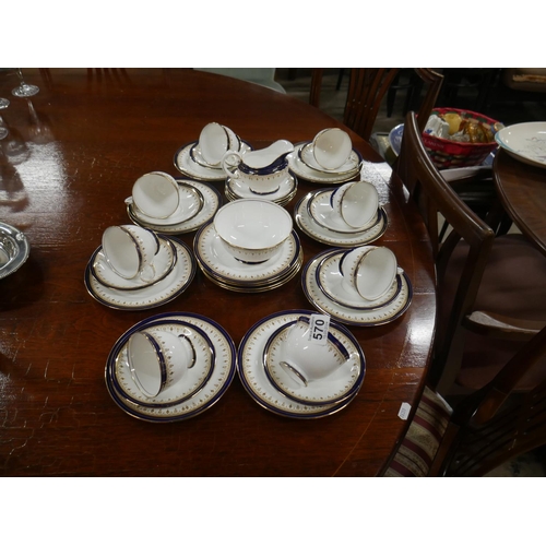 570 - AYNSLEY TEA SET