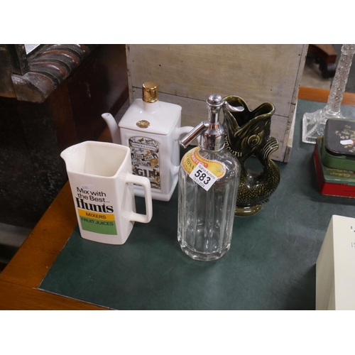 583 - SODA SYPHON & ADVERTISING JUGS