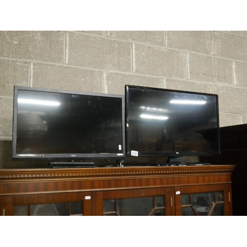 636 - TV WITH REMOTE PLUS OTHER TV - NO REMOTE - NO LEAD