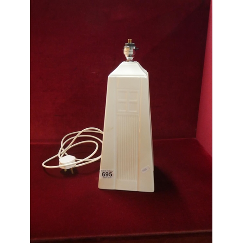 695 - BELLEEK LAMP