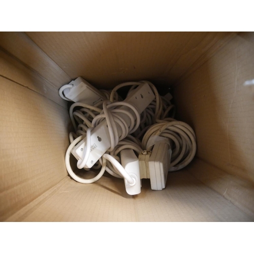 701 - BOX OF EXTENSION LEADS