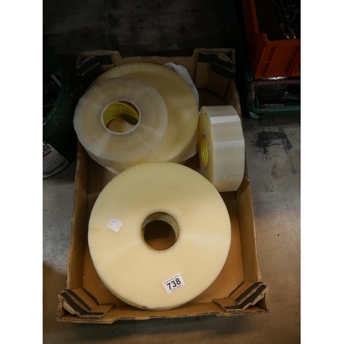 738 - BOX OF PACKING TAPE