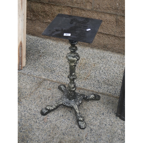 87 - CAST IRON TABLE BASE