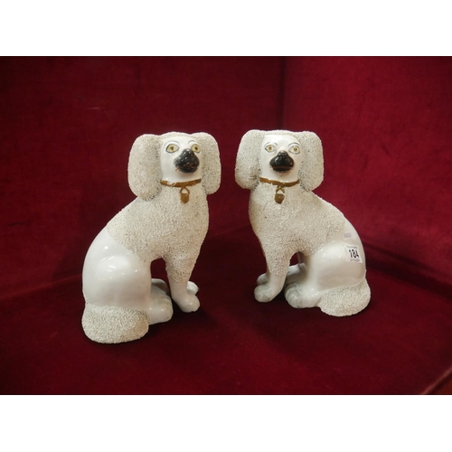 184 - PAIR OF STAFFORDSHIRE DOGS