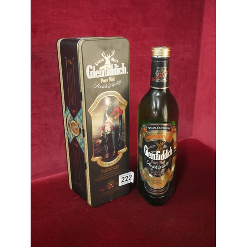 222 - SINGLE MALT GLENFIDDICH WHISKEY