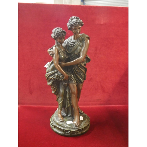 232 - BRONZE STYLE FIGURINE