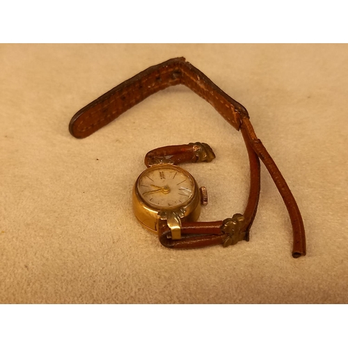 243 - 9CT LADIES WATCH FOR PARTS OR REPAIR