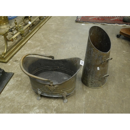 269 - COAL SCUTTLE & COAL BUCKET