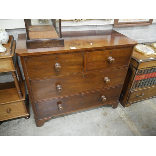 304 - VICTORIAN 2 OVER 2 CHEST OF DRAWERS