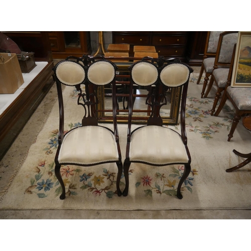 364 - PAIR OF EDWARDIAN SIDE CHAIRS