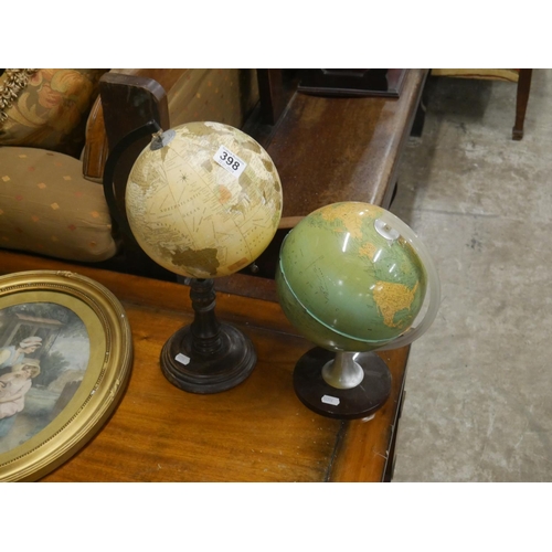 398 - PAIR OF GLOBES