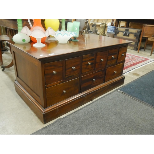 405 - MAHOGANY MULTI DRAWER CHEST