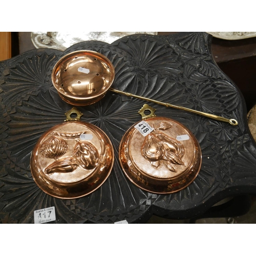 418 - BRASS & COPPER ITEMS