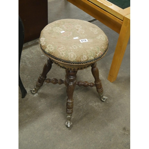 419 - VICTORIAN STOOL