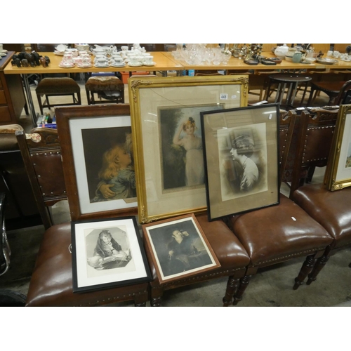 448 - LOT OF FRAMED PRINTS