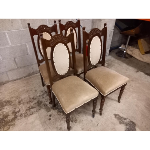 474 - 4 VICTORIAN DINING CHAIRS