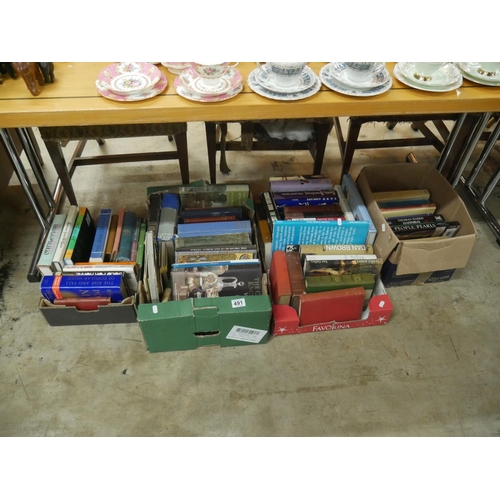 491 - 4 BOXES OF BOOKS