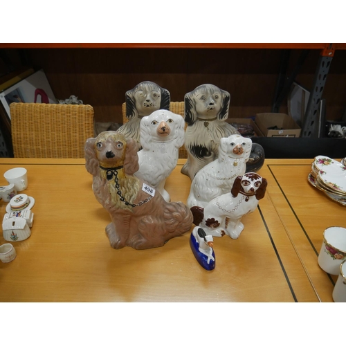 498 - LOT OF STAFFORDSHIRE DOGS