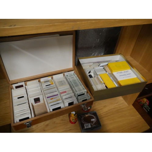 556 - 2 BOXES OF SLIDES