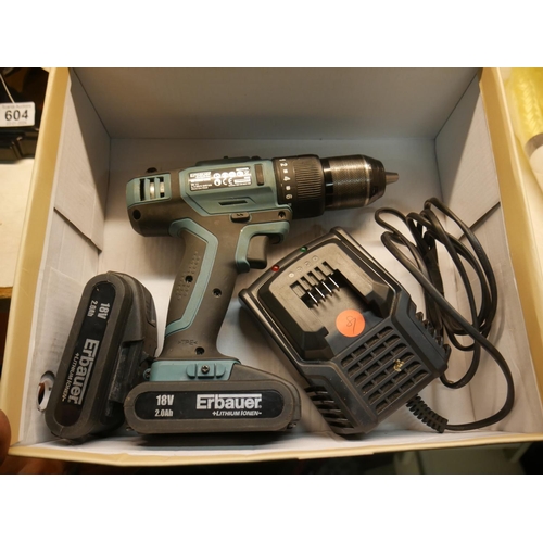 602 - CORDLESS SCREWDRIVER WITH CHARGER