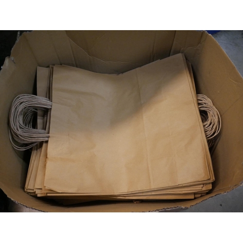 611 - BOX OF PAPER BAGS