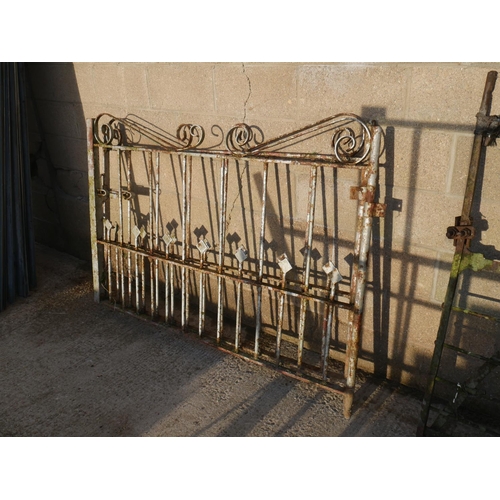 8 - PAIR OF WROUGHT IRON GATES