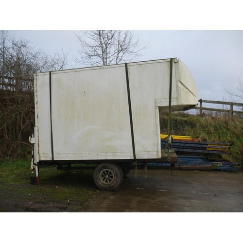 1 - BOX VAN BODY & FLATBED TRAILER