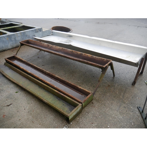 12 - LOT OF FEEDING TROUGH